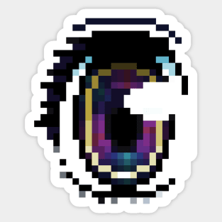 FADED PIXEL ANIME EYE Sticker